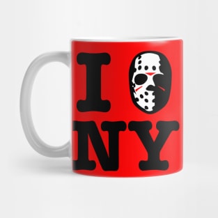 I hockey mask new york! Mug